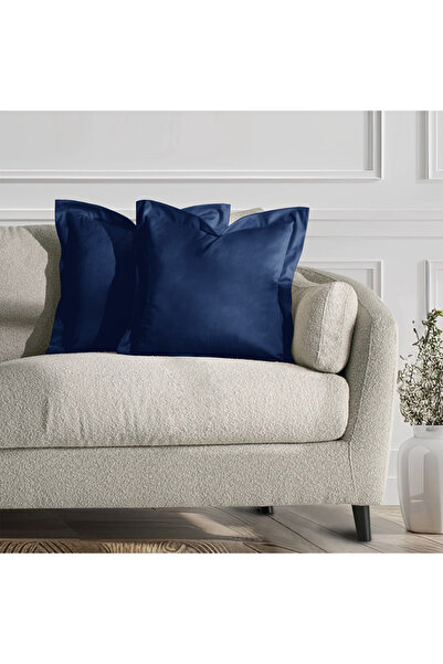 Amelia Home Set 2 huse perne decorative din catifea cu tiv, Velvet, 220 g/m2,...