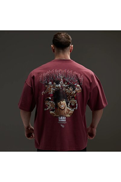 vanquish Vq X Baki: Red Baki Boxy Oversized t Shirt