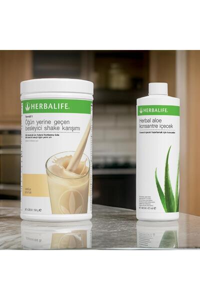 Herbalife Vanilya shake + Aloe içecek