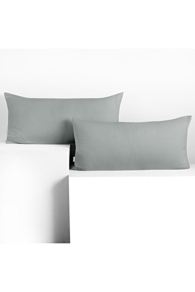 Deco King Set 2 huse perne decorative din bumbac cu fermoar, Amber, 135 g/m2,...