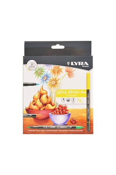 LYRA Markere Aqua Brush Duble 12 bucăți