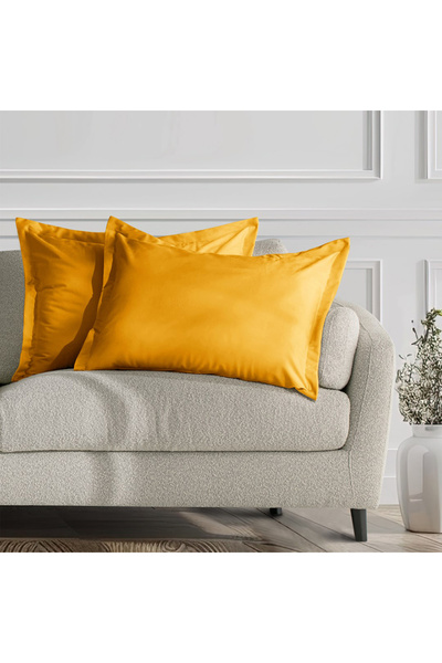 Amelia Home Set 2 huse perne decorative din catifea cu tiv, Velvet, 220 g/m2,...