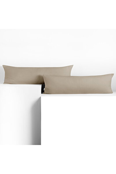 Deco King Set 2 huse perne decorative din bumbac cu fermoar, Amber, 135 g/m2,...