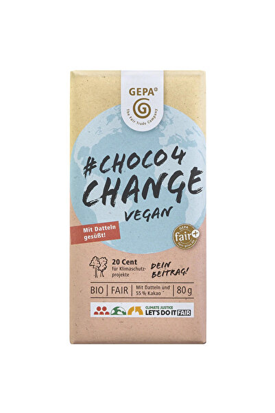Gepa the fair trade company Ciocolată Vegană Bio cu Pudră de Curmale Choco4Ch...