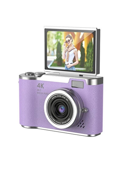 Vothoon 4K Dijital Retro Video Kamera 48MP 18X Zoom Flaşlı (32GB) Kart Dijita...