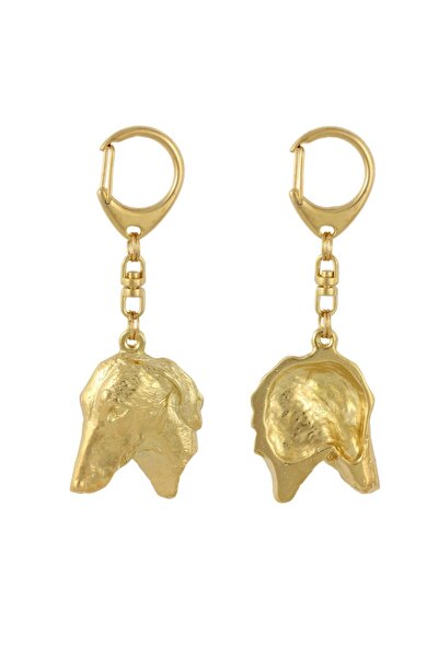 Art - Dog Azawakh, Tuareg Sloughi II - Breloc aurit cu câine, decorațiune, ac...