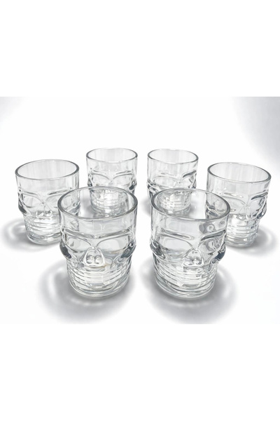 Livenda 6-Piece Skull Glass Shot Glass Set Alk5117