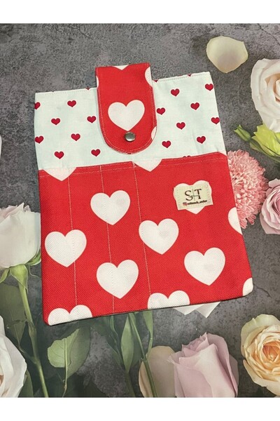 Soft Touch Book Cover - Hearted Valentine's Day Themed (Stkk062)