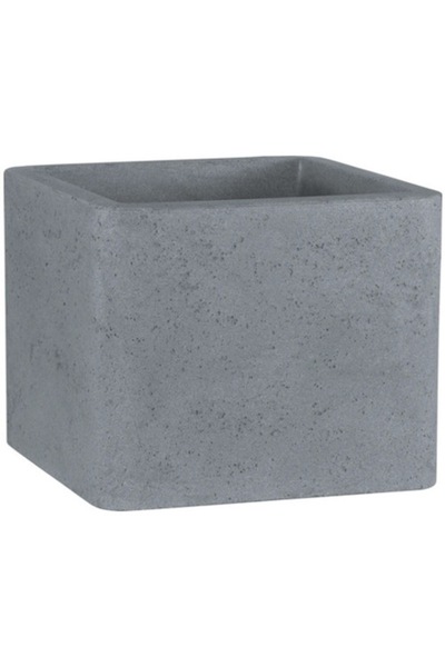 GeLi Cube Square Plastic Flower Pot 29.5x29.5x28 Cm Light Gray