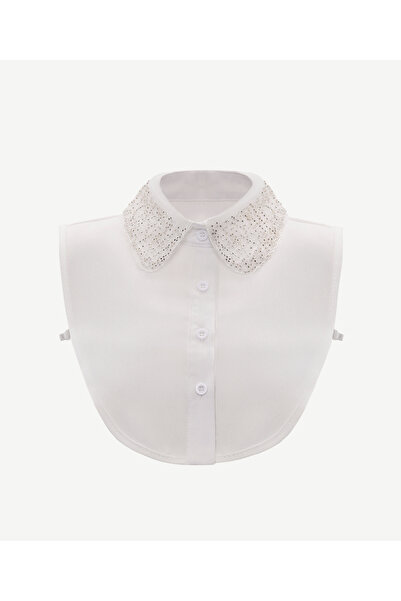 Yargıcı İşleme Detaylı Yarım Gömlek Yakası