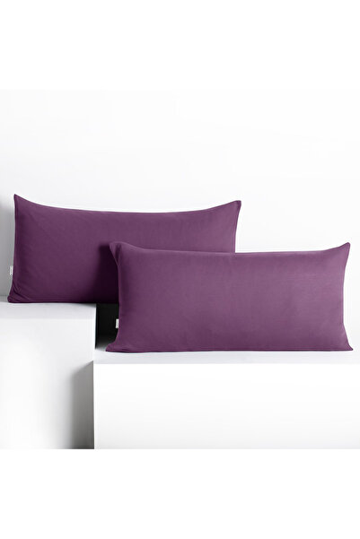 Deco King Set 2 huse perne decorative din bumbac cu fermoar, Amber, 135 g/m2,...