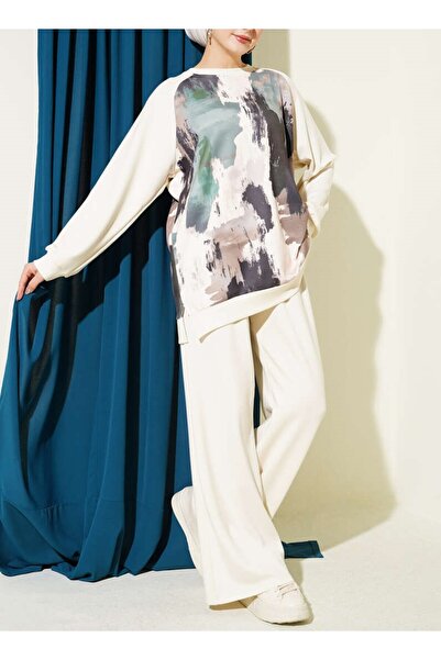 Burcia Patterned Loyşa Tunic Double Set