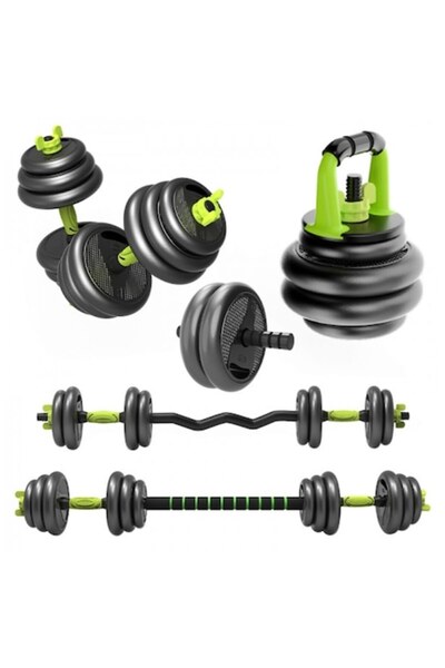 FitTronic ®   Set reglabil 5 în 1 kettlebell și gantere 40 kg ZK40, cu bară c...