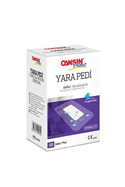 CANSIN CANSINPLAST 5 CM X 7,5 CM ŞEFFAF YARA PEDİ PU 520-50