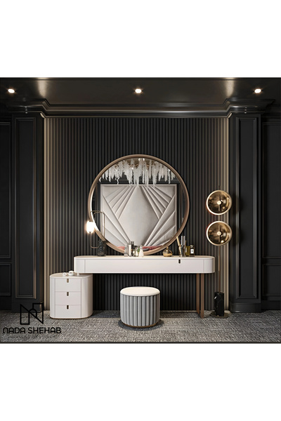 PalmirAtic Venedik Esintili Modern Makyaj Masası