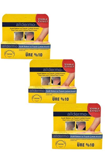 Alldermo Foot and Heel Crack Care Cream 60 Gr 3 Pieces