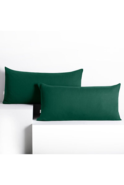 Deco King Set 2 huse perne decorative din bumbac cu fermoar, Amber, 135 g/m2,...