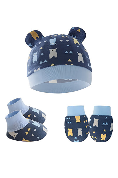 Bambimici – Cozy Bundle Baby Beanie, Socks & Mittens for Babies Multicolor - ...