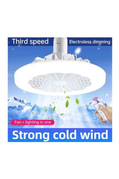 SimpluAcasa LED Ceiling Lamp with Fan and Remote Control (26 cm)