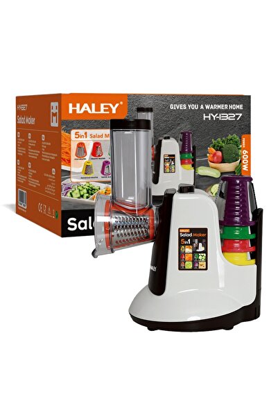 HALEY HY-1327 Electric Salad Maker, 5-in-1, 600W, Multifunctional Grater and ...