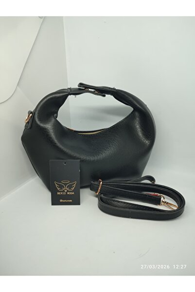 berismoda Kadın Oval Tarz Yumuşak Deri Luxury El Omuz Çanta15x26cm