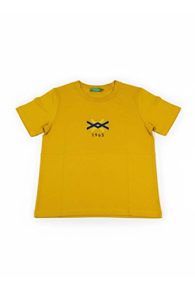 United Colors of Benetton Tricou din bumbac organic cu imprimeu Erk_Logo pent...