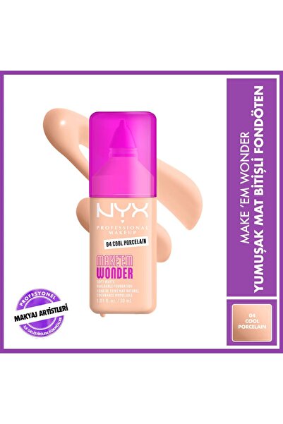 NYX Make em Wonder Fondöten 04 Cool Porcelain