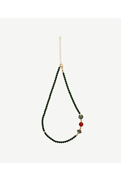 Yargıcı Akik İçerikli Kolye