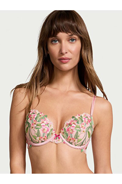 Victoria's Secret Zambak İşlemeli Push-Up Sütyen