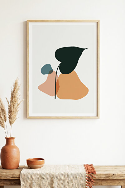 huhuli Τραπέζι με φυσικό ξύλινο πλαίσιο και μίνιμαλ σχέδιο φύλλων - Παστέλ απ...