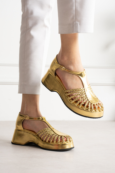 LEYDİ SHOES Kelly Knitted Sandals