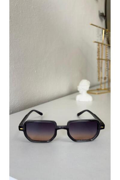 mirvia Unisex Black Rectangular Sunglasses Retro Thin Frame Uv400 Modern Styl...