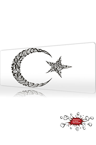 urzuva Sırlı Hilal Gaming Oyuncu XL Mouse Pad Mousepad 90X40 cm 3Mm Dikişli M...