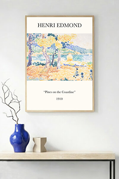 huhuli Αφηρημένος πίνακας με φυσικό τοπίο με φυσικό ξύλινο πλαίσιο - Ζωντανές...