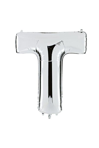 İrem Parti Dükkanı Letter Balloon Foil 100 cm Silver t