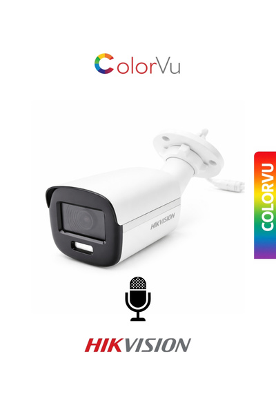 Hikvision DS-2CE10DF0T-LPFS 2.8mm ColorVu Gece Renkli Dahili Mikrofonlu Kamera