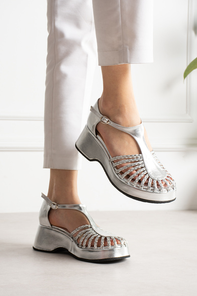 LEYDİ SHOES Kelly Knitted Sandals