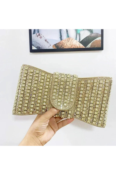 Guja Ac2559 Stone-Embellished Small Handbag for Evening Dresses