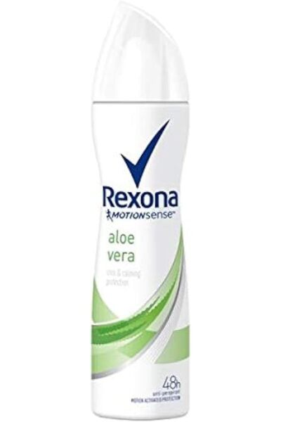 Rexona مزيل عرق موشن سينس ألو فيرا للنساء، يدوم لمدة 48 ساعة، عبوة من 3 × 150 مل
