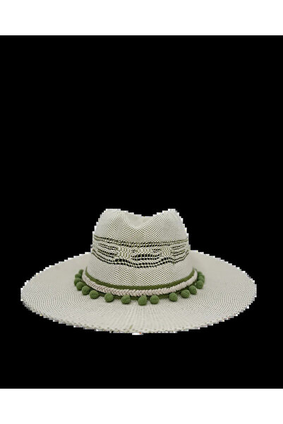 Alex max STRAW HAT WITH BELT DETAIL