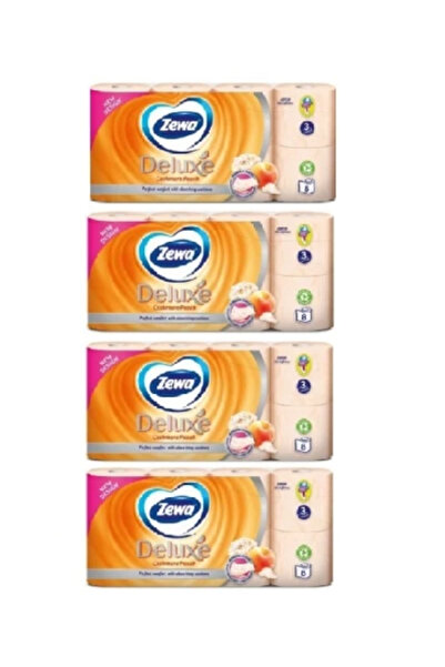 Zewa Pachet de 4 role de hârtie igienică Cashmere Peach, 3 straturi, 8 role