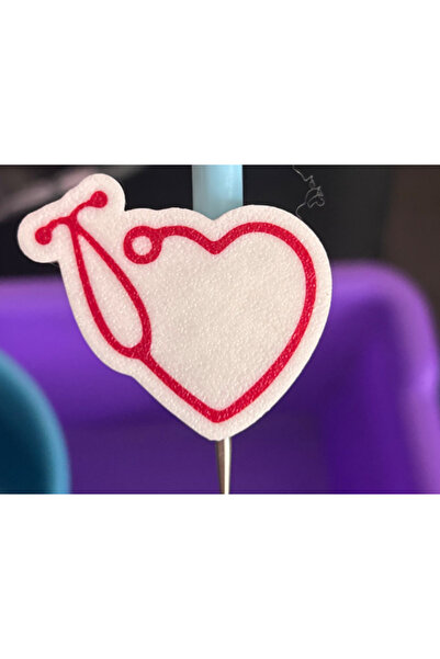 DU&ER Nurse Themed Heart Figured Straw Ornament Cup Accessory