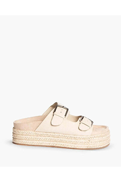 Corina BUCKLED WEDGE MULE IN NATURAL