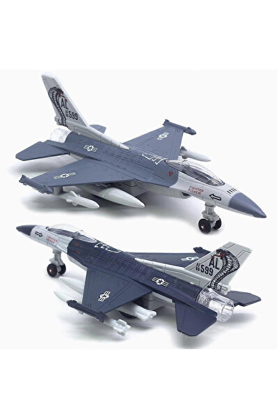 Shoplandu Sesli ve Işıklı Metal Savaş Uçağı AL-599 Savaş Uçağı