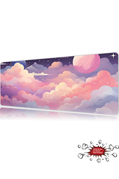 urzuva Cloud Fantasy Gaming Oyuncu XL Mouse Pad Mousepad 90X40 cm 3Mm Dikişli...