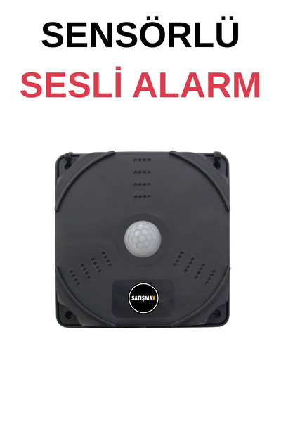 SatışMax Caydırıcı Ev Araç Haraket Sensörlü Alarm Sesli Siyah