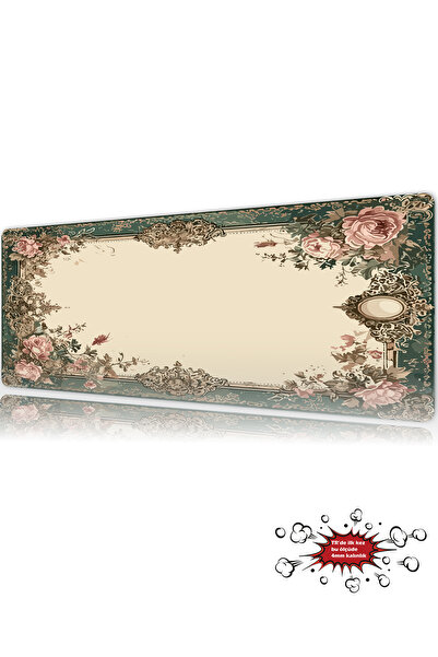 urzuva Antique Reverie Gaming Oyuncu XL Mouse Pad Mousepad 90X40 cm 3Mm Dikiş...