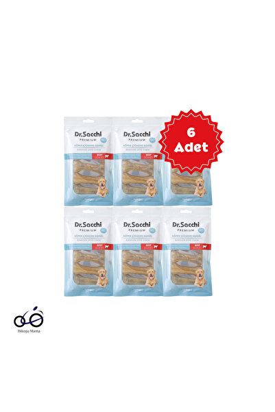 Dr.Sacchi Premium Sığır Etli Doğal Sığır Derisi Press Kemik Tahılsız Köpek Ödülü 5'li 100gr 6 Ade