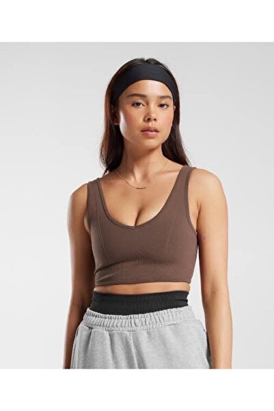 Tala Gymshark Rest Day Bralet Kahverengi