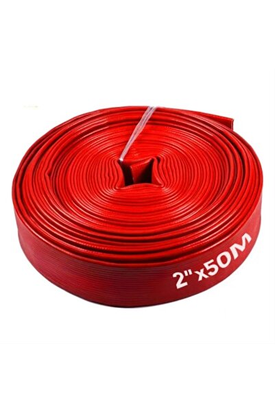 OEM Furtun de descărcare din PVC premium, 2 țoli, 16 bari, 50 m, roșu